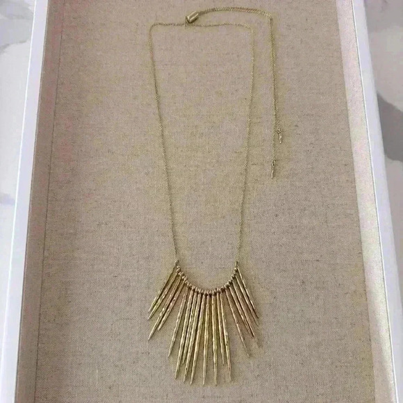 Stella & Dot Kari Fringe Necklace  - Gold - Picture 3 of 4